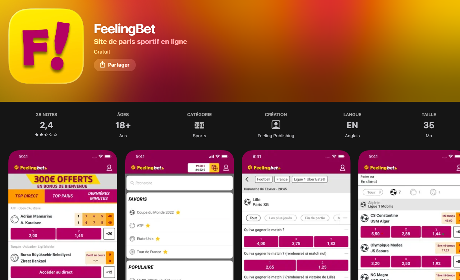 feelingbet apple store